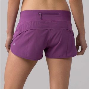 NWOT Lululemon speed shorts 2.5”